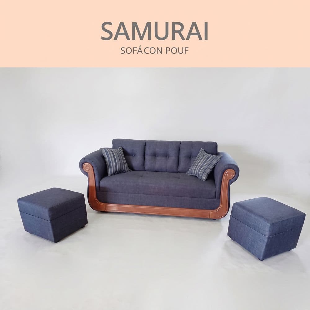 Samurai - Sofá de 3 Cuerpos