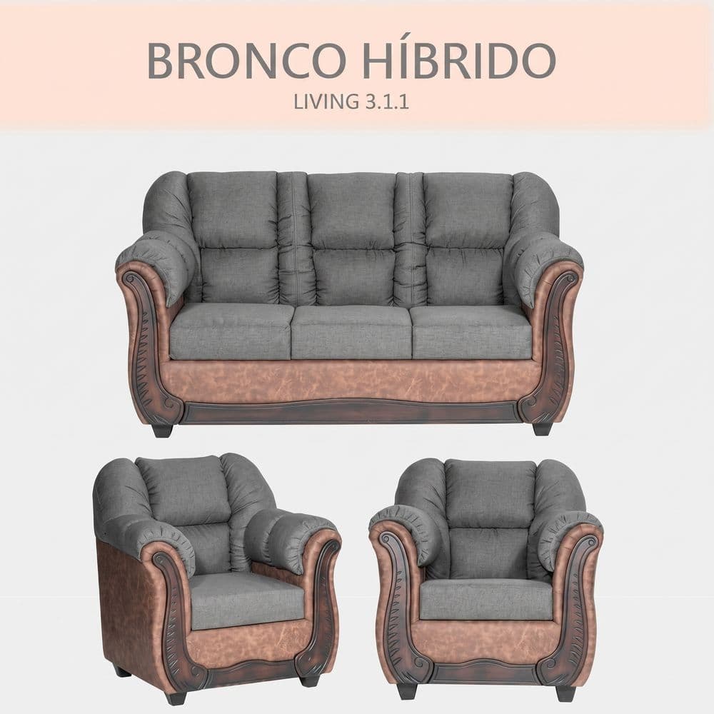 Sala moderna con sillón Bronco Híbrido